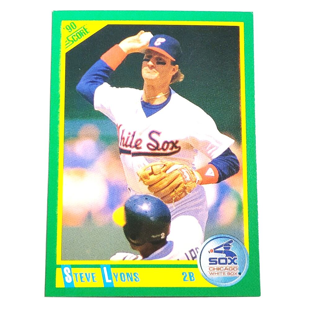 1990 Score Steve Lyons Card No. 88 Chicago White Sox OF VG/EX